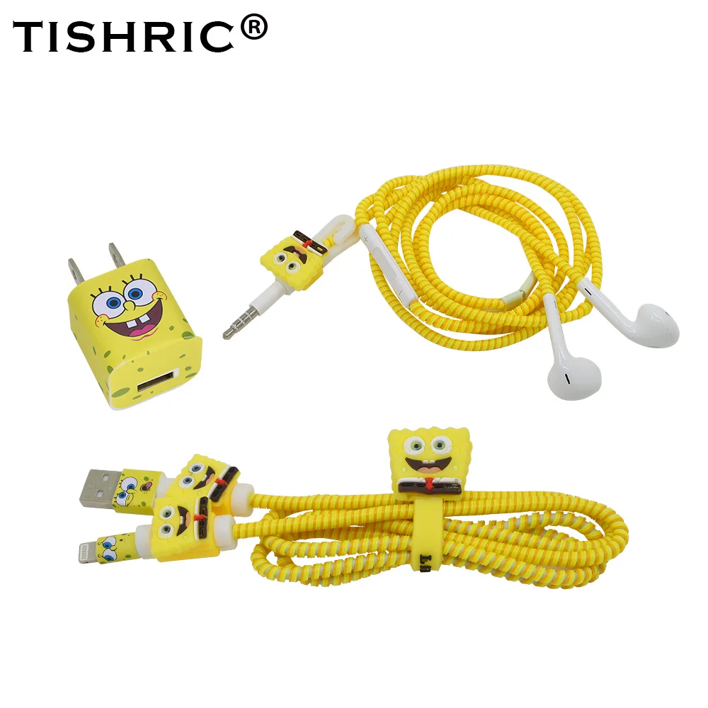 

TISHRIC 4 in 1 Animal Cable Protector Earphone Charger Wire Holder Cable Organizer/winder/protection