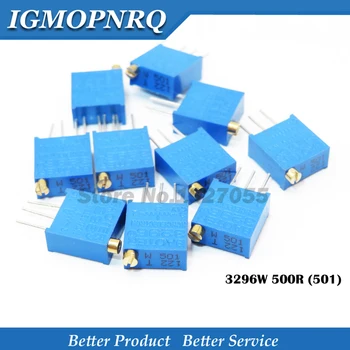 

10pcs 3296W-1-501LF 3296W 500ohm 500 3296W-1-501 3296W-501 W500 new Fine-tuning potentiometer