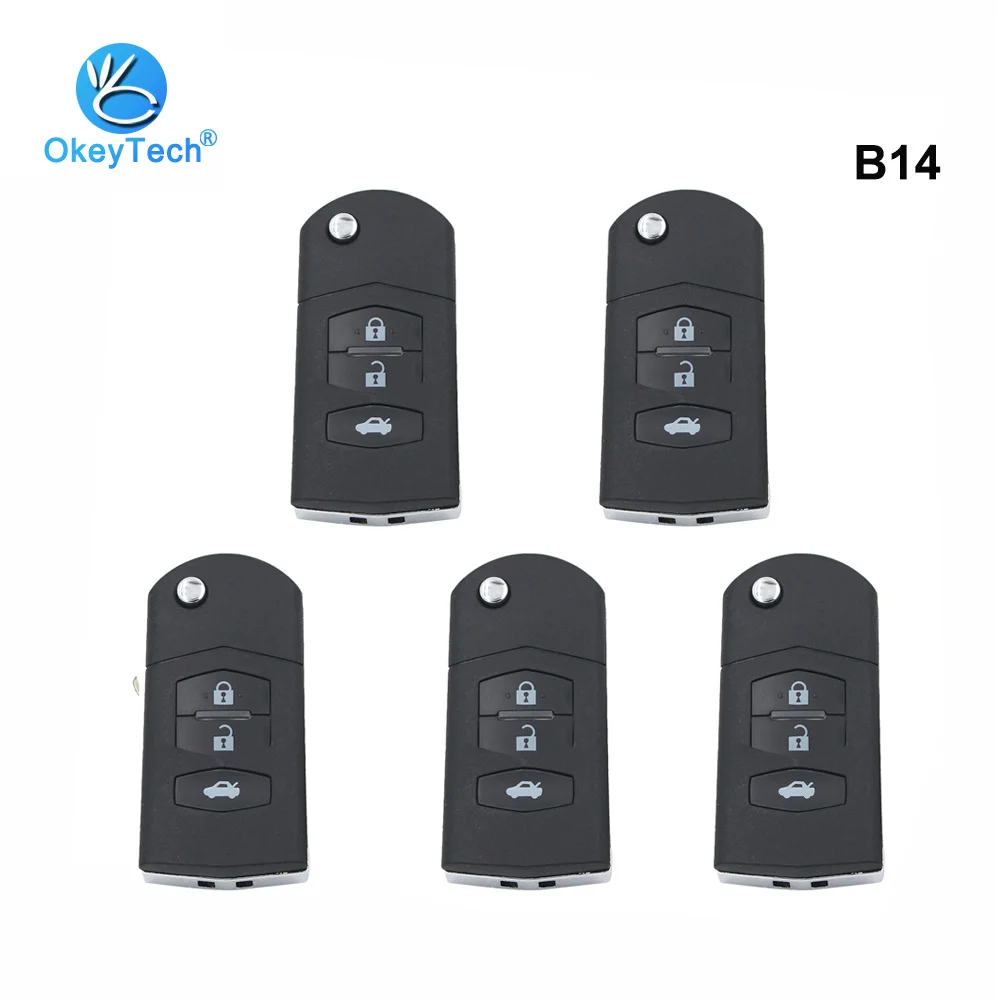 OkeyTech 5pcs/lot B14 KD Remote Control Auto Key Keydiy 3 Button B Series for URG200/KD900/KD200 Programmer Machine B14-3 | Автомобили и