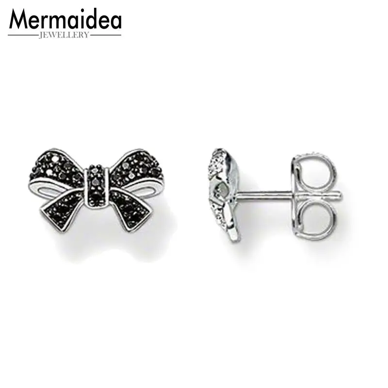 

Bow Knot Stud Earrings Fashion Good Jewerly For Women 2019 Gift 925 Sterling Silver Super Deals