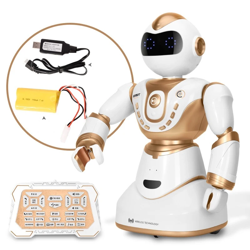 2018 Humanoid robot intelligent robot toy 2850 2.4G Dialog Programming Education Parent-child Interactive light Music Smart Toy