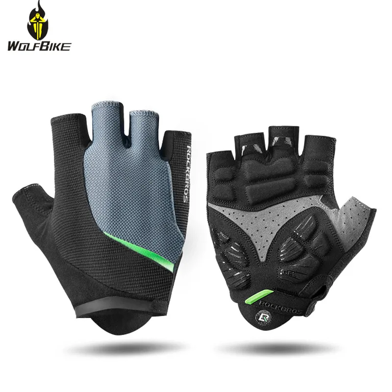 

ROCKBROS Half Finger Cycling Gloves Non-Slip Riding Racing MTB Bike Bicycle Glove Breathable Downhill Sports Cycle Gloves Unisex