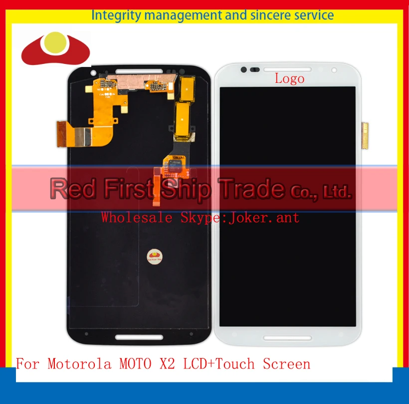 

20Pcs DHL Best Qualiy For Motorola MOTO X2 XT1092 XT1095 XT1096 XT1097 Lcd Assembly Display Complete Touch Screen Digitizer