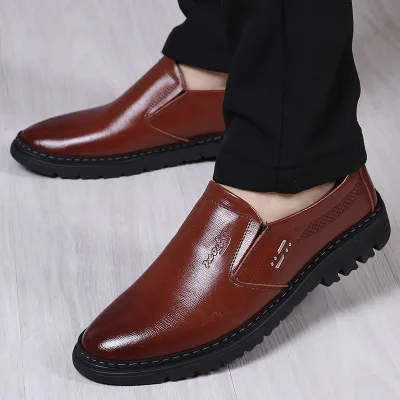 Классические мужские повседневные туфли; высококачественные кожаные лоферы без застежки; мужские оксфорды мокасины ручной работы; итальянский дизайнерский стиль