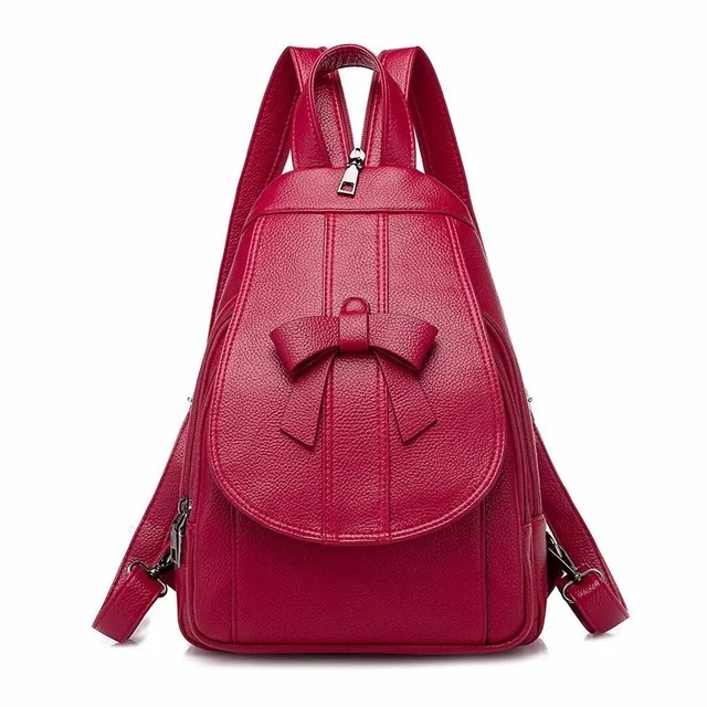 

2019 Women Leather Backpacks For Teenage Girls Mochilas High Quality School Bag Preppy Style Female Backpack Soild Bagpack Girl