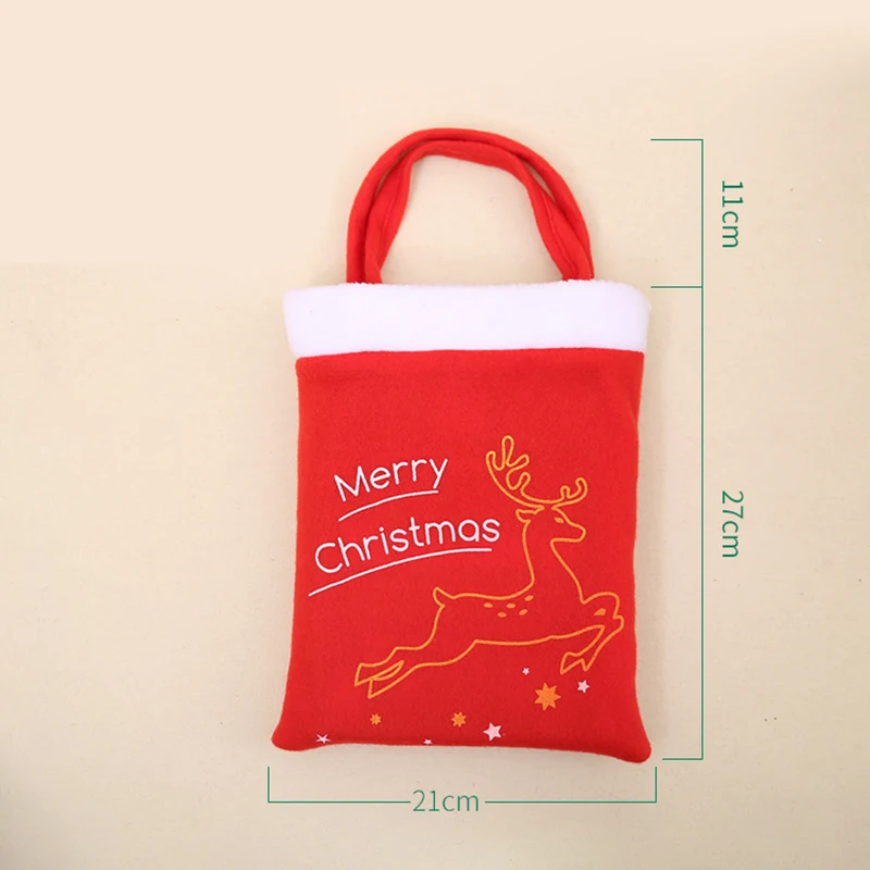 Christmas Xmas Santa Candy Bag Handbag Gift Home Room Party Decoration New