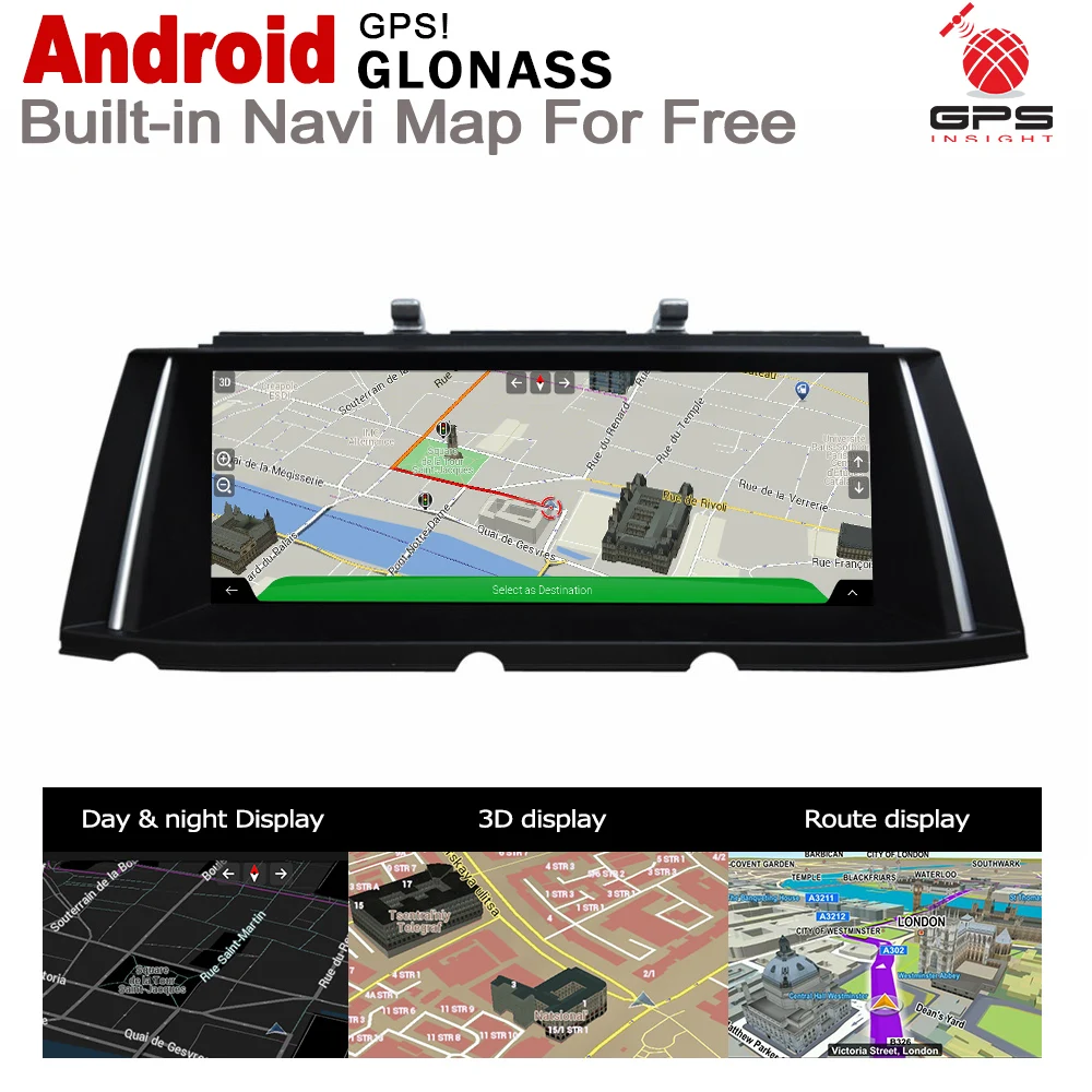 Perfect 10.25" HD Screen Stereo Android 7.0 up Car GPS Navi Map For BMW 7 Series F01 F02 2013~2015 NBT Original Style Multimedia Player 2