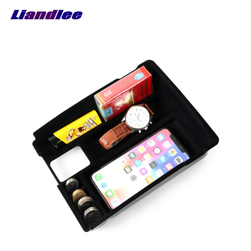 Liandlee For Nissan X-Trail Rogue Special Car Wireless Charger Armrest Storage For IPhone Android Phone Battery Charger