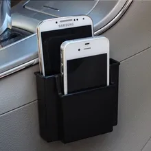 2016 Multifunctional Car Cell Phone Holder Black Mobile Phone Charge Box Holder Pocket Organizer Car Seat Bag Storage for iPhone