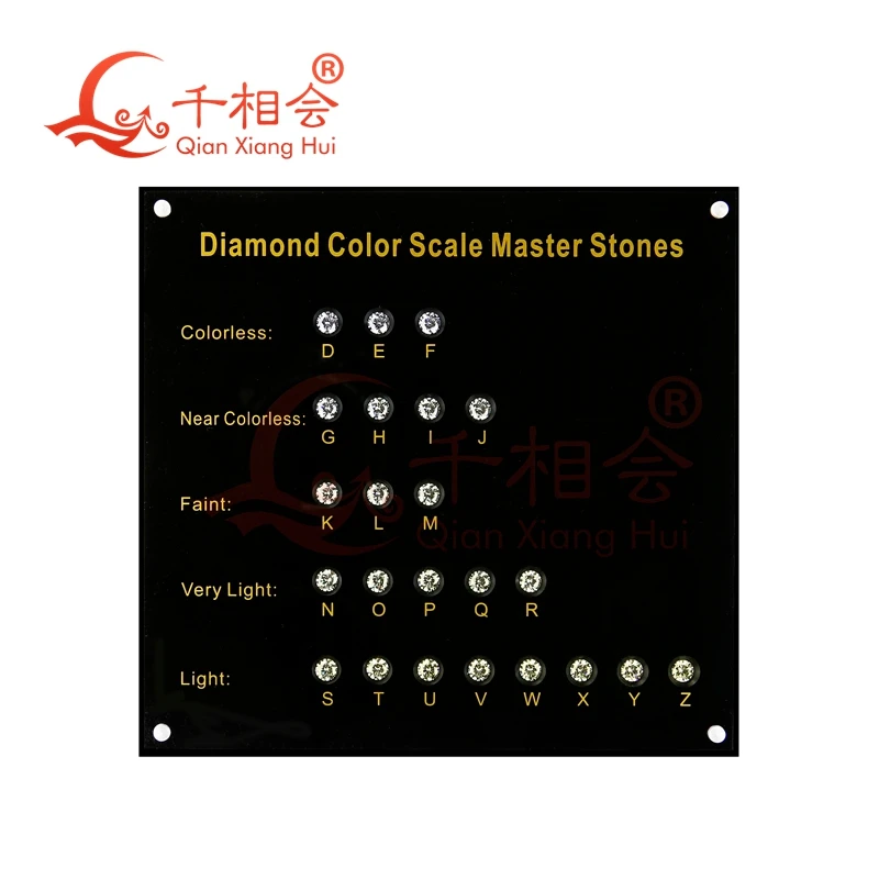 

23colors D To Z diamond color grading round shape with laser Cubic Zirconia stone cz Master Tester Tools