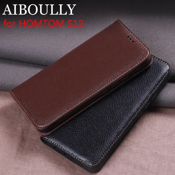 

AIBOULLY For HOMTOM S12 Case Soft Silicone Back Flip Leather Cover Original For HOMTOM S12 Case Hard Fundas Phone Bag Capas
