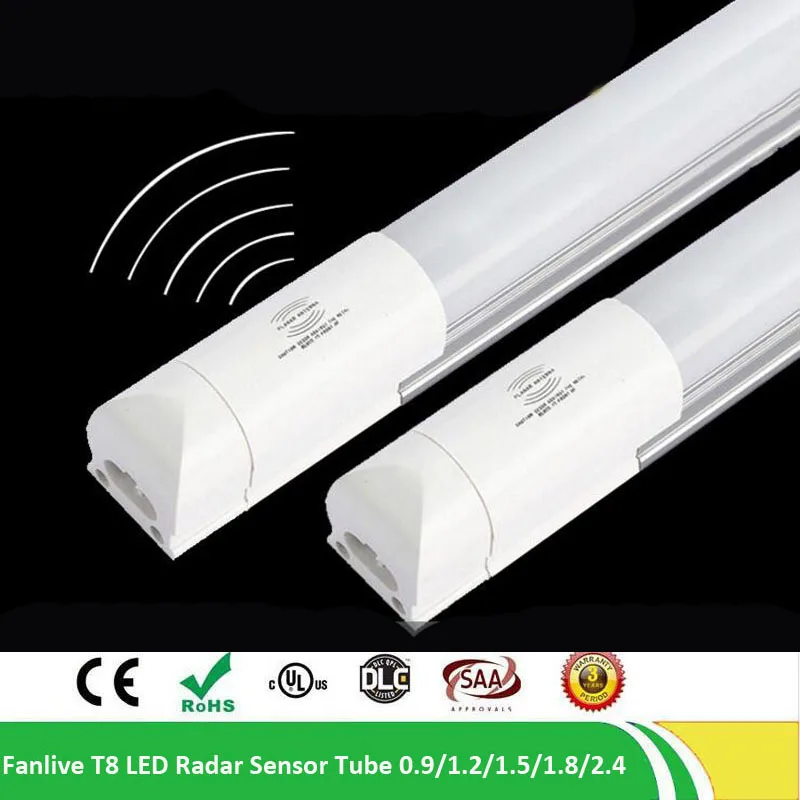 In het algemeen Productiviteit succes 10pcs/lot 4ft Led T8 Tube 1.2m Radar Motion Sensor T8 LED Light Tube 18W  1620lumen For Warehouse AC 85 265V|t8 led light tube|t8 tubeled t8 tube -  AliExpress