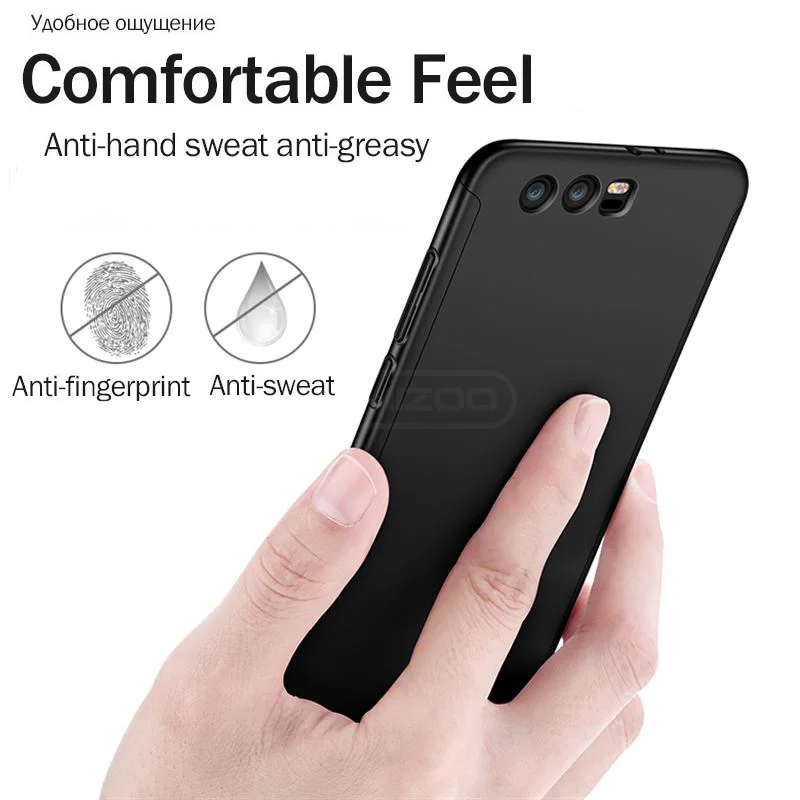 YAMIZOO Case For Huawei Honor 9 8 Lite 360 Full Cover Hard Capa Phone Case For Huawei Honor 9 8 Lite Protective Glass Case Cover (4)