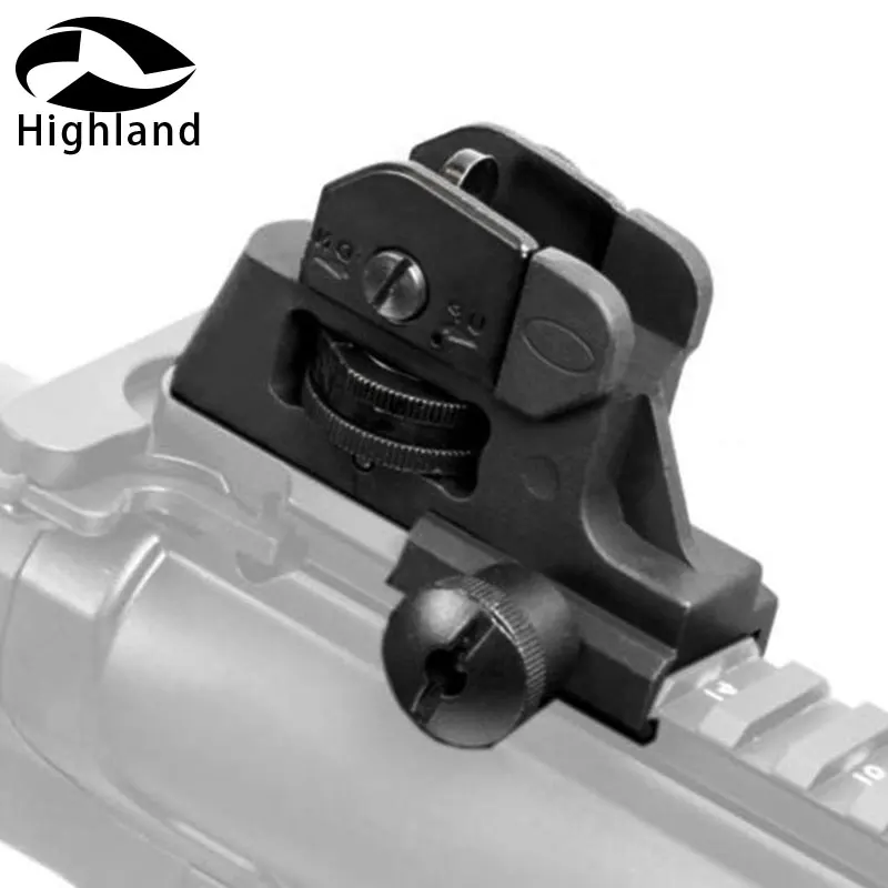

Tactical hunting Adjustable A2 Rear Iron Sight Post Fixed Match-Grade 20mm Rail For Rifle