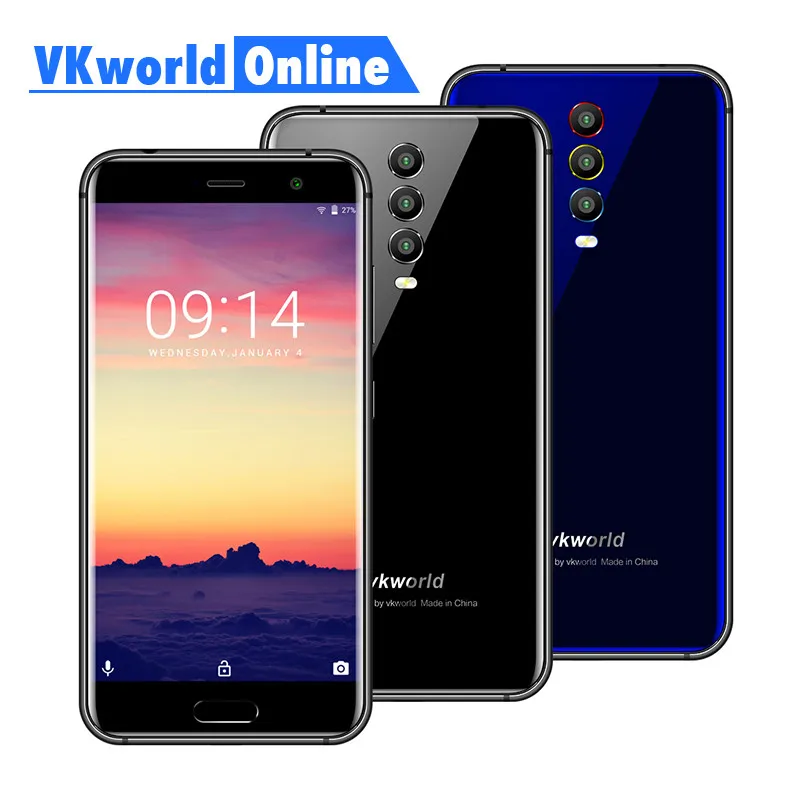 VKWORLD K1 4G B + 6 5 2 &quotFHD mtk6750t восемь ядер мобильный телефон В 3A Android три назад Камера OTG