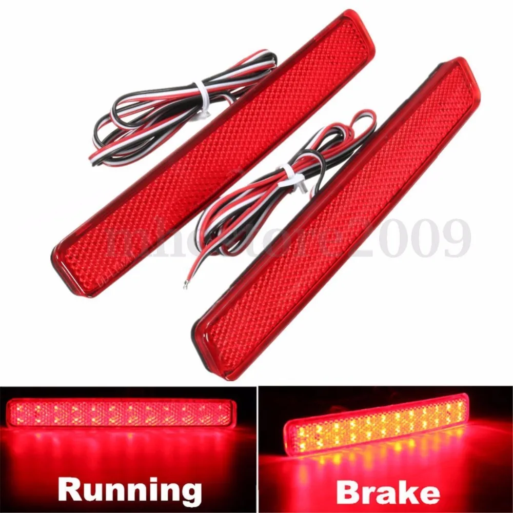 

1 Pair For Volkswagen VW T5 Transporter/Caravelle/Multivan 2003-11 Multivan Red Rear Bumper Reflector LED Tail Stop Light
