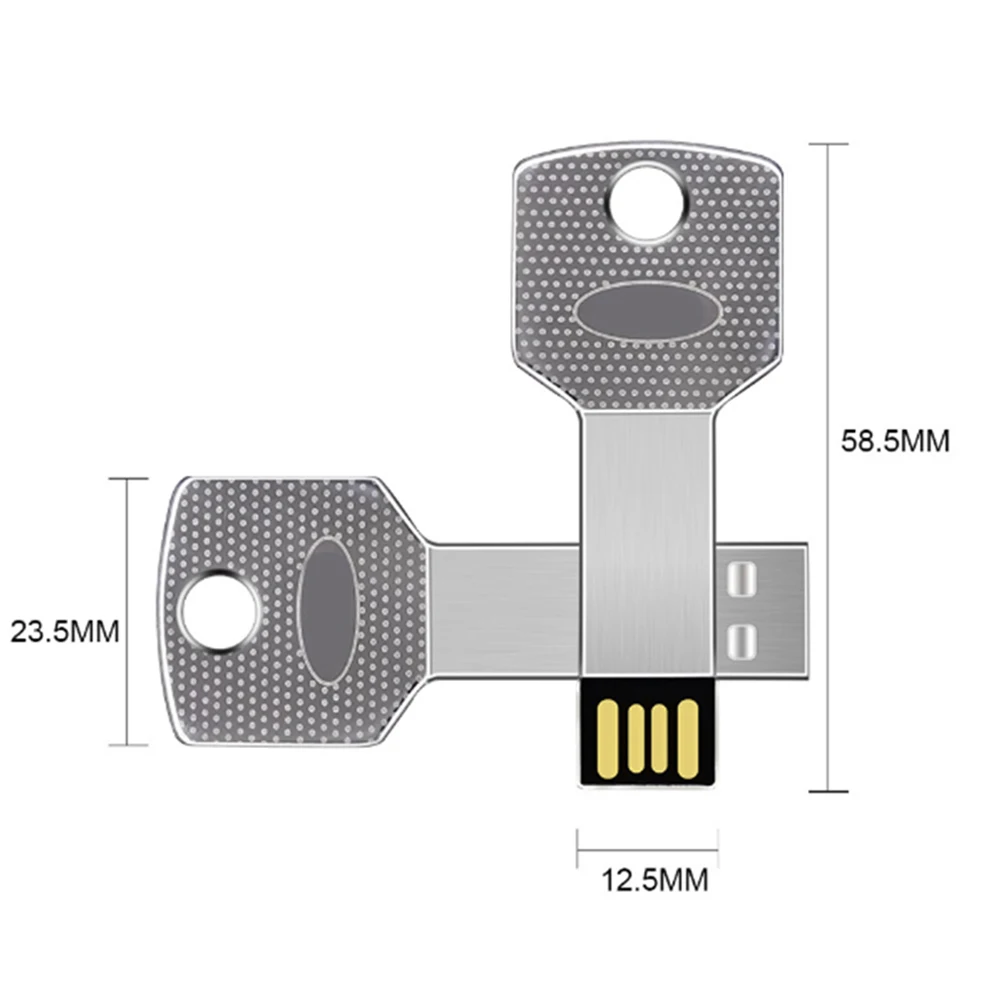 4G/8G/16G/32G/64G u-диск водонепроницаемый ключ из нержавеющей стали USB2.0 2500 МБ/с. скорость передачи флэш-накопитель ультра-тонкий ключ