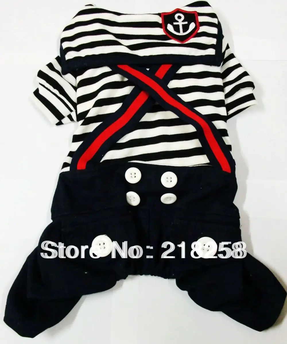 

New Arrival Sailor strap clothing for Dog Free Shipping By china post Dogs dress