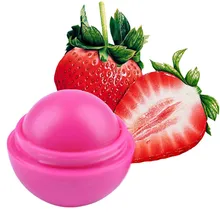 Ball Lip Balm Lipstick Organic Ingredients Lip Protector Sweet Taste Fruit Embellish Lip Ball Makeup Lipstick Gloss HM08