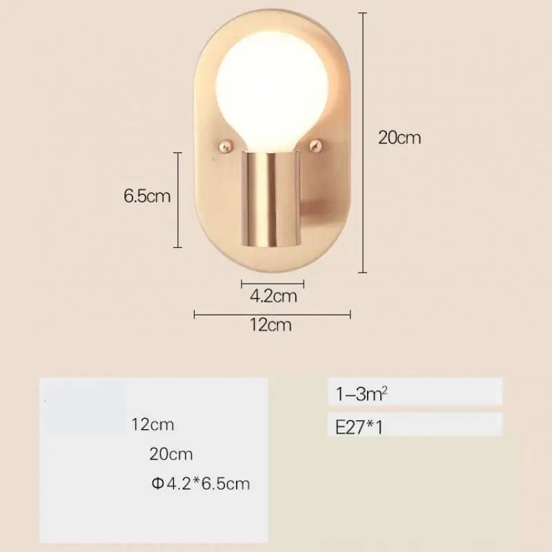 Спальня прикроватная вешалка лампа креативный эллиптический металлический Железный арт простой современный свет стеновой в коридоре Led бра освещение в помещении