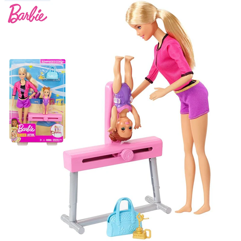 

Originals Barbie Coach Girl Princes Doll Gymnastics sports Girl Dolls Boneca Brinquedos For Birthday Gift Toys for child FXP39