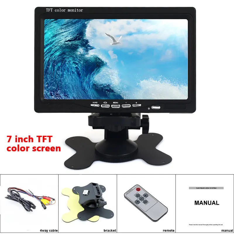 

7 inch Portable Mini TV HD 1024 * 600 TFT LCD Digital and Analog Mini Small TV With HDMI / VGA/AV In & Out