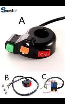 

Universal motorcycle switch horn turn signal on/off light 12V motorcycle for Ducati HYPERMOTARD 821 SP 939 SP 1100 S EVO SP 796