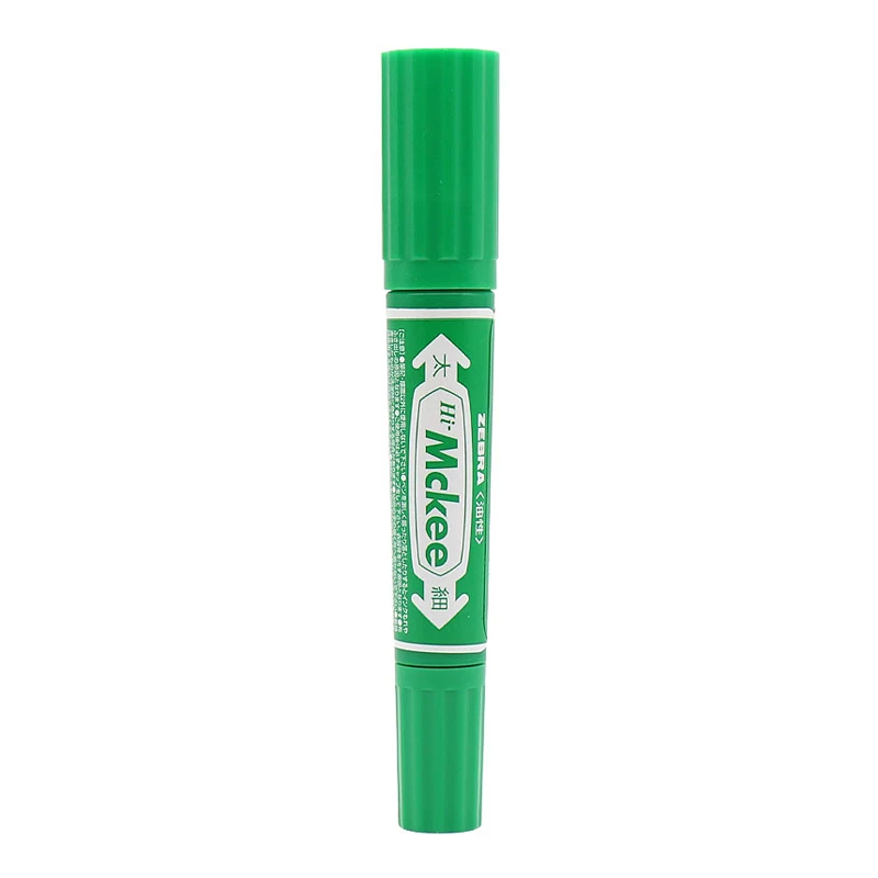 1 шт. Зебра зубная щетка с двумя головками и маркер MO-120-MC зубная щетка с двумя головками и маркер масляная маркер быстросохнущие дисковый тормоз ручка, не выцветает и не маркер для белой доски одиночный - Цвет: green