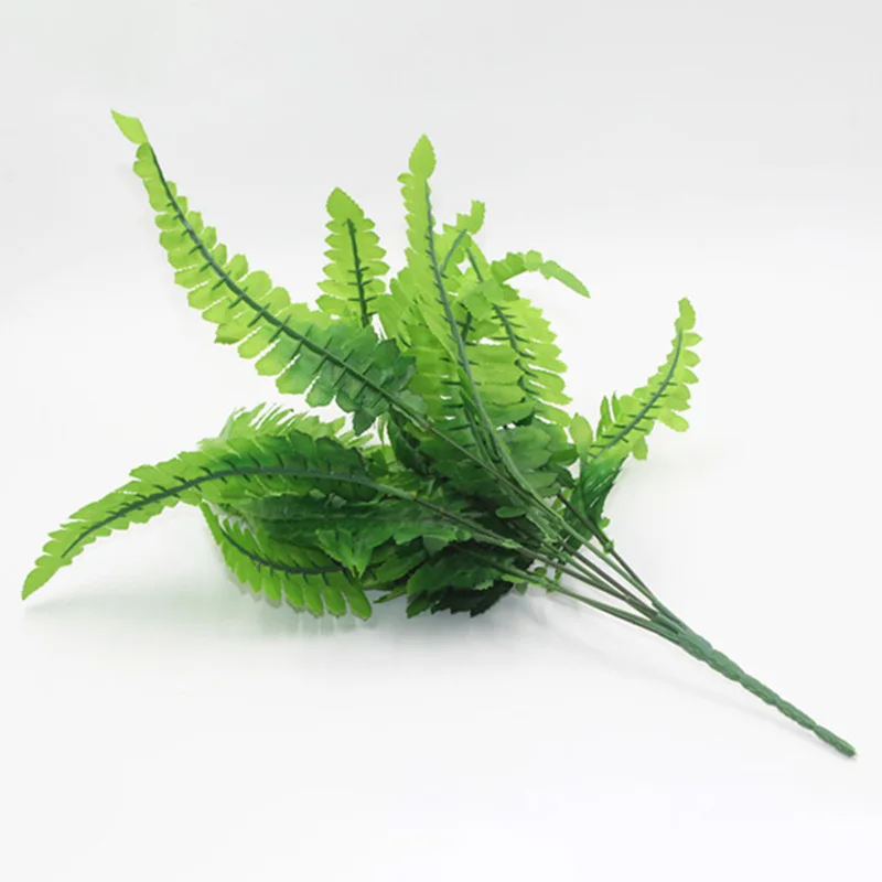 2PCs Artificial Plastic Fern Plant Fake Flower Wedding Flower