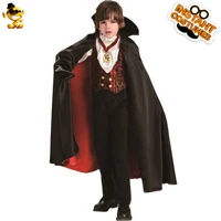DSPLAY/костюм вампира Детский костюм с плащом/курткой/кулоном для костюмированной вечеринки; роскошные оригинальные красивые комплекты для мальчиков в готическом стиле - Цвет: CC316