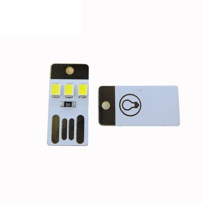 USB LED брелок портативный мощный белый карманный кардхолдер лампа светодиодная