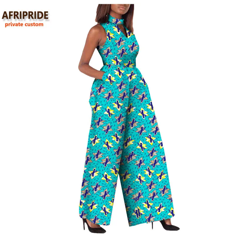 Женский комбинезон в африканском стиле AFRIPRIDE private custom без рукавов до щиколотки с