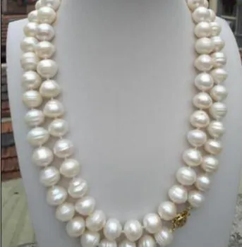 

New Necklace+++13-12 MM white natural SOUTH SEA PEARL NECKLACE 35"
