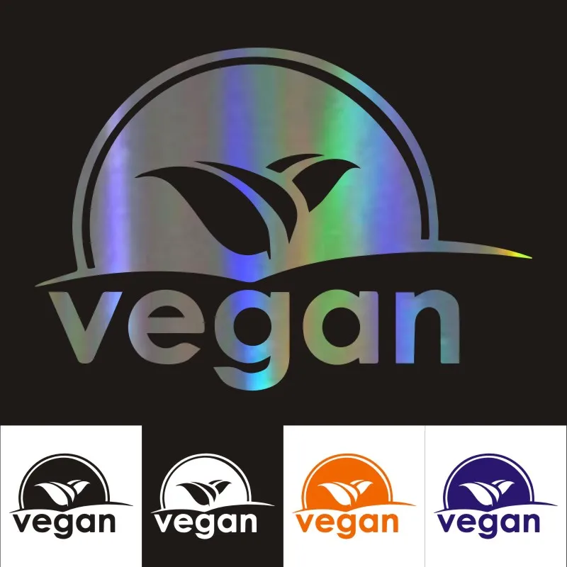 

Car Stickers 15CM*10.5CM VEGAN Veggie Car Motorcycles Decoration 3D Sticker Reflective Decal Car Styling Custom Sticker