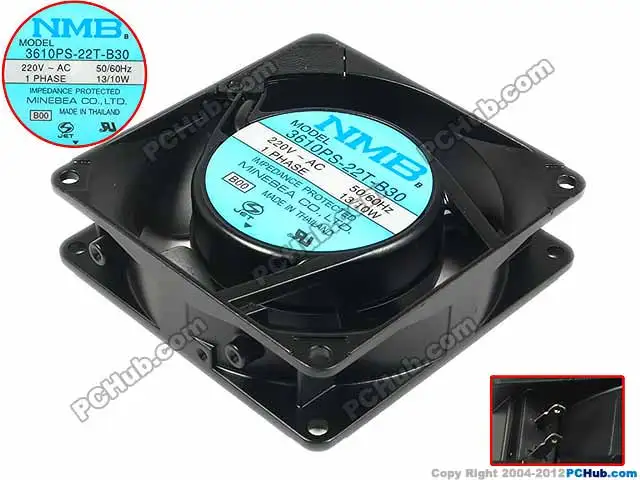 ^*Best Offers NMB-MAT 3610PS-22T-B30 B00 AC 220V 13/10W 90x90x25mm Server Cooling Fan