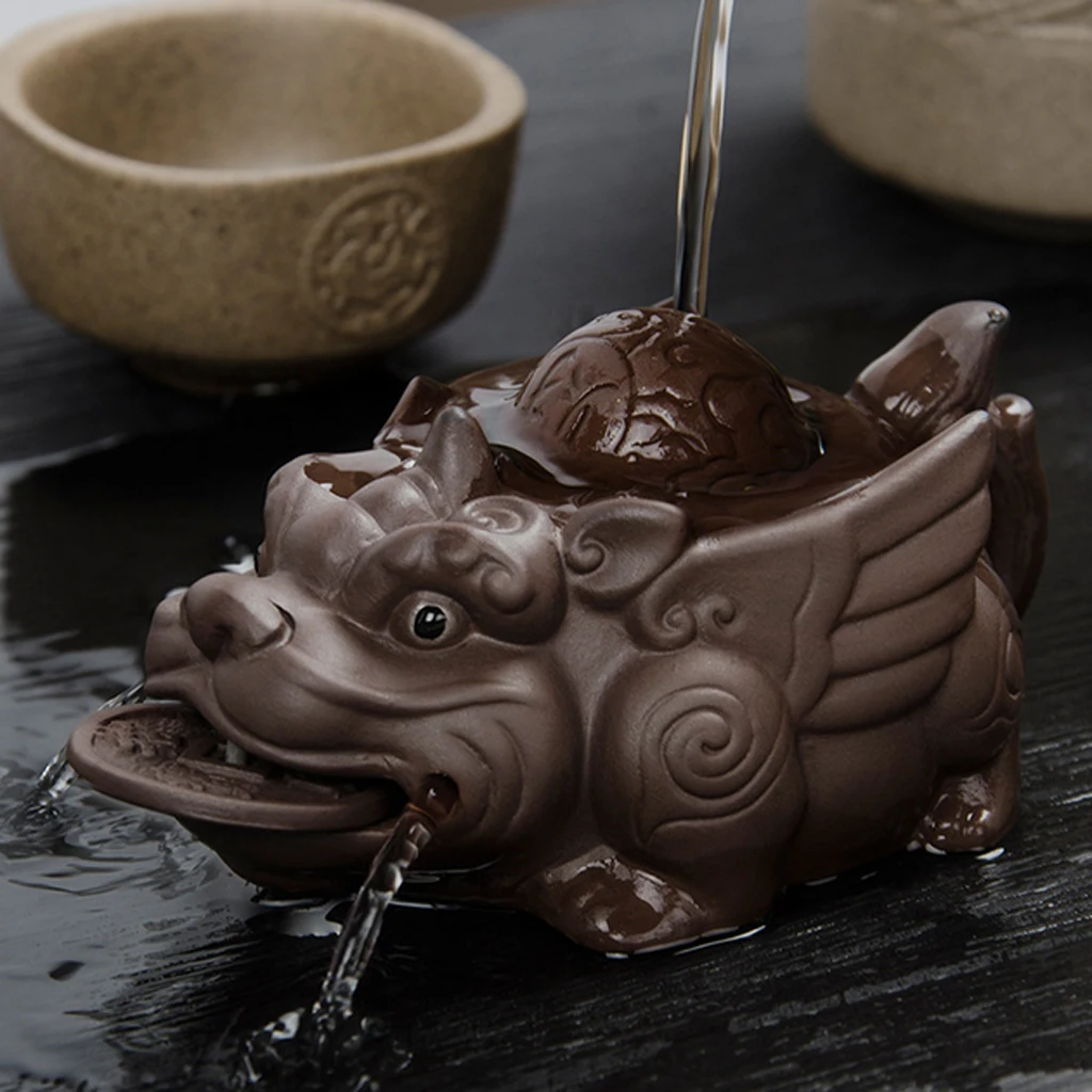 Tea Pets Ornaments Pi Xiu Pi Yao Fortune Table Decoration Ornament 