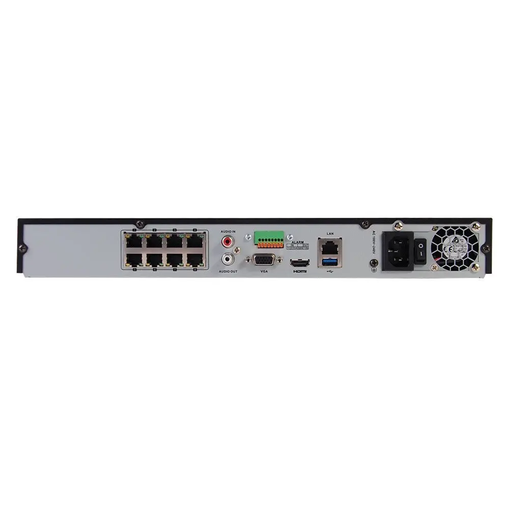 Оригинальный Hikvision 8MP 4K 8CH DS 7608NI I2/8 P для системы видеонаблюдения 2 SATA 8 POE порты Plug &