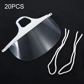 

20pcs Transparent Masks Anti Fog Smile Food Beauty Masks Plastic Kitchen Restaurant Hotel Tool Accessories