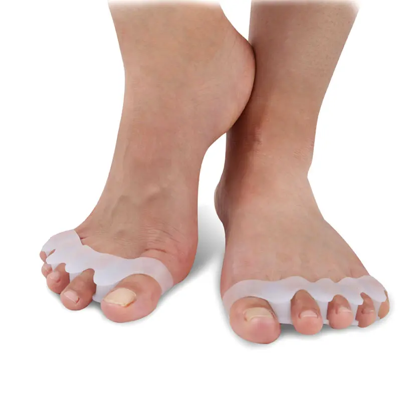 

1 Pair Silicone Toe Separator Overlapping Rehabilitation Treatment Hallux Valgus Braces Orthotic Device Feet Care @ME88