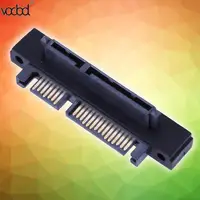 מתאם sata SATA מחבר Extender דיסק קשיח ממשק מתאם 90 מעלות זווית SATA 22Pin (7 + 15) זכר ל 22Pin (7 + 15) מתאם מאריך נקבה (5)
