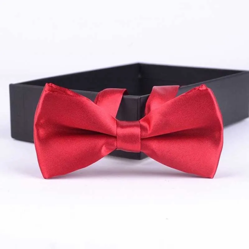 Классический Детский галстук-бабочка для мальчиков и девочек, Детский галстук-бабочка, модный, 35, однотонный, мятный, зеленый, красный, черный, белый, зеленый, животные, галстук на выпускной - Цвет: a11 Warm Red