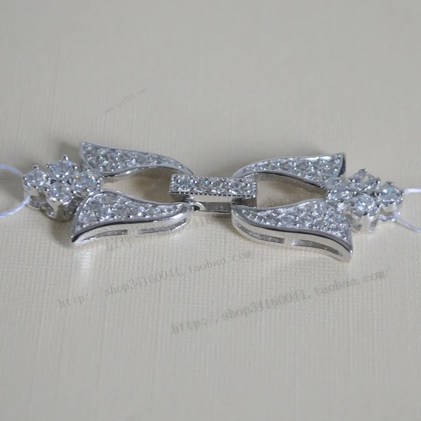 Wholesale silver quality font b diamond b font pearl font b necklace b font clasp big