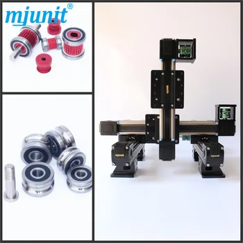 

MJUNIT xy postioning axis Linear Motion Shaft Support Series Slide CNC Aluminum Rail high quality