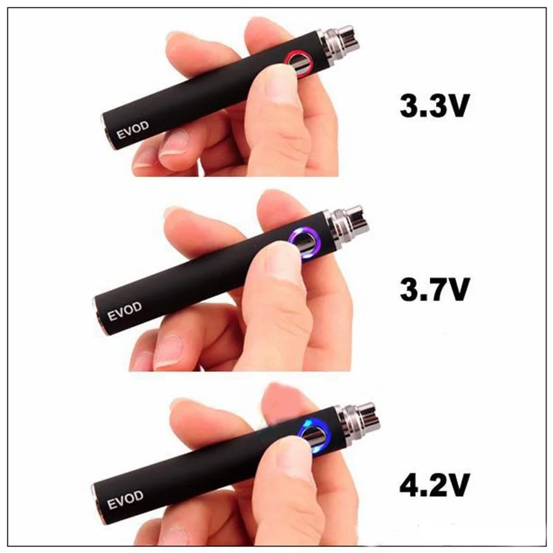 Аккумулятор для eVod vv электронная сигарета Регулируемый переменное напряжение эго нить eVod батарея для Vape CE4 CE5 T3S Атомайзеры ручка комплект