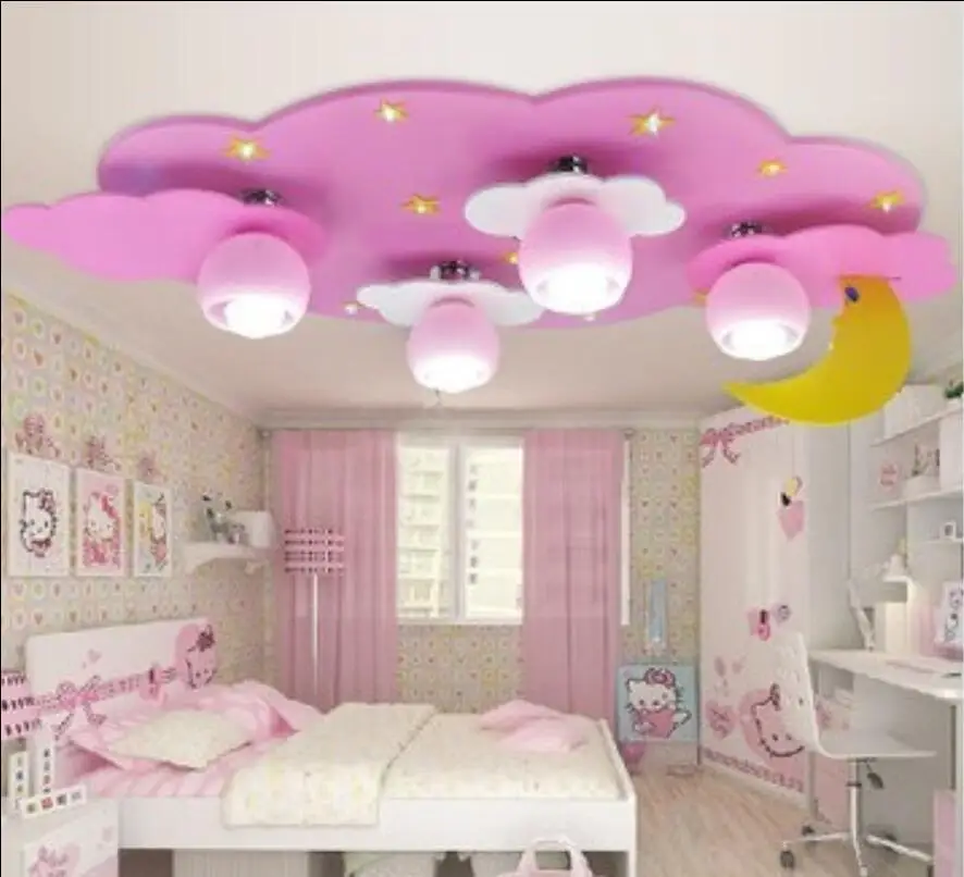 

Kids Children room to absorb dome clouds Moon light male girl cartoon creative children bedroom lamp led lamps and lanterns ET62