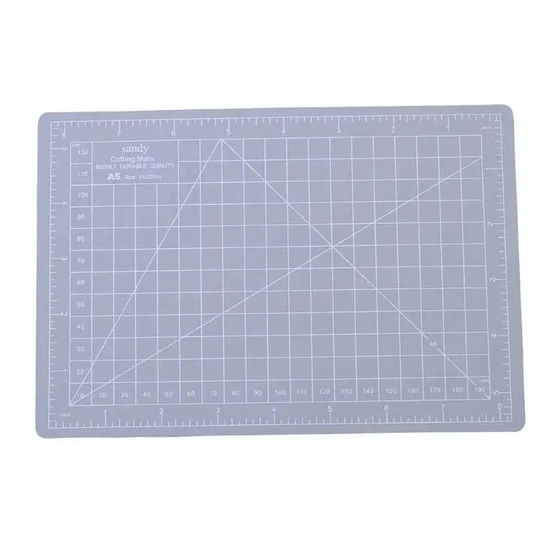 

Grey Plastic Cutting Mat PVC Self-Healing A5 Paper Craft DIY Tools Rectangel Grid Lines PVC Cut Pad Office School Supplies