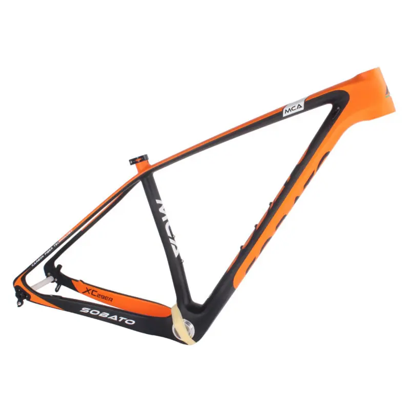 

2018 SOBATO hot selling carbon frame mtb 29er through axle 142*12mm Carbon MTB Frame