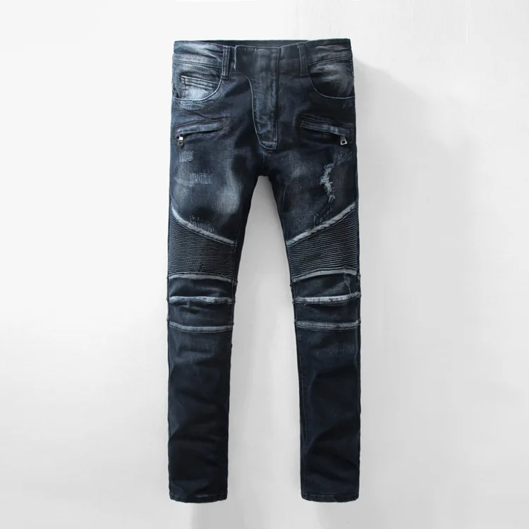 Men Boot Cut Jeans Famous Brand Blue Jeans Men 2016 Mens Tapered Denim Jeans Pants Big