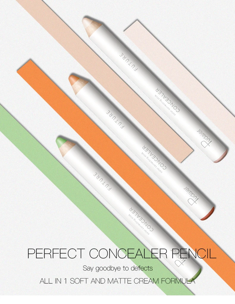 Pudaier, 8 цветов, консилер, карандаш для лица, акне и черных точек, покрытие для макияжа, палитра, основа, карандаш для контура глаз, TSLM2