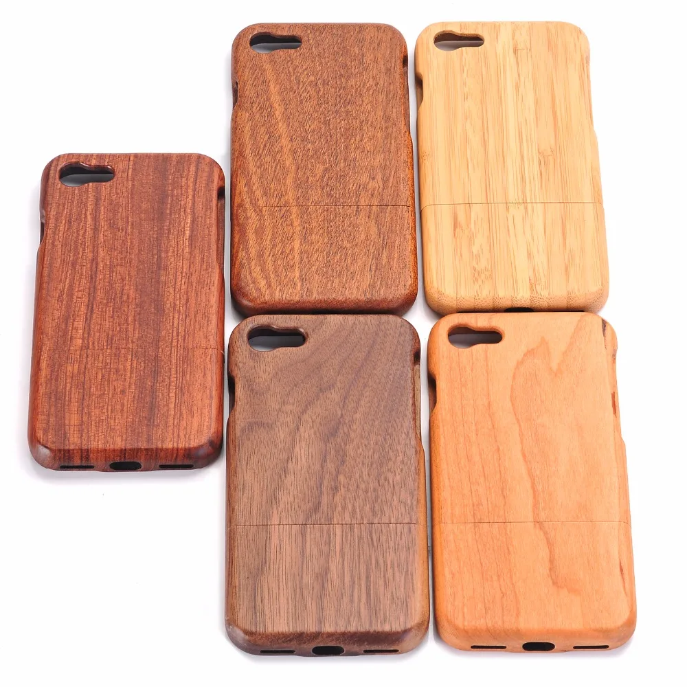 100% Natural Green Real Wood Wooden Bamboo Hard Back Case